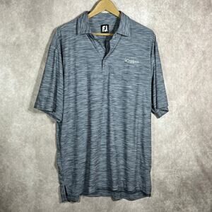 FootJoy Golf Polo Shirt Mens Large Heather Gray‎ Canebrake Club Short Sleeves